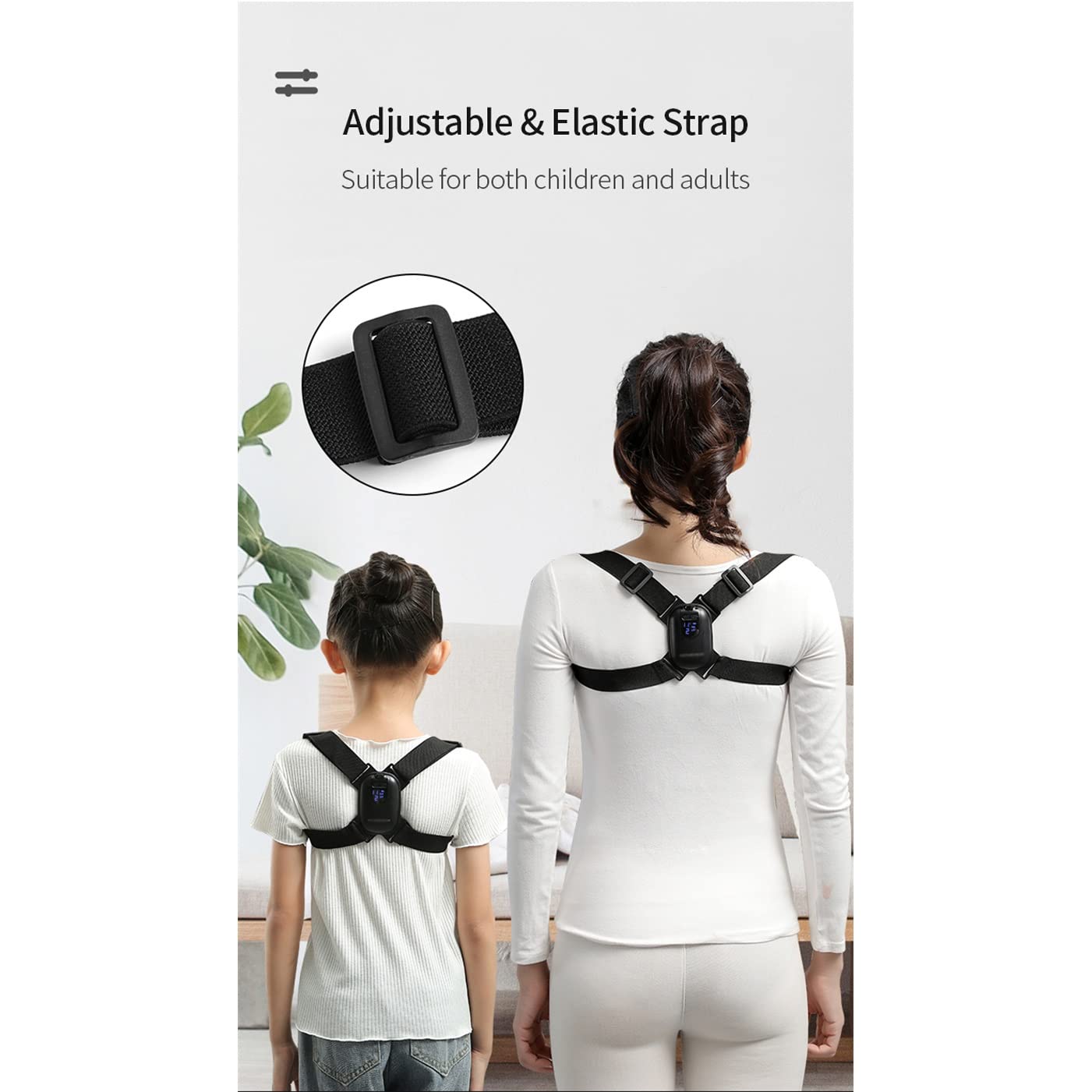 DCYMI Smart Angle-Sensing Posture Corrector - Hunchback & Clavicle Support with Adjustable Back Brace