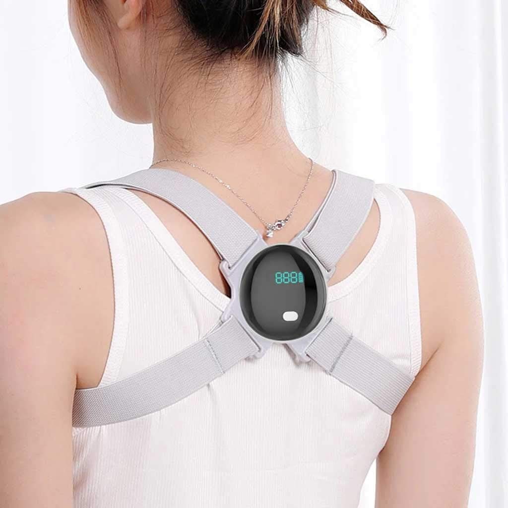 KLPODAU Smart Posture Corrector - Adjustable Back Brace with LCD Display & Intelligent Spine Monitoring