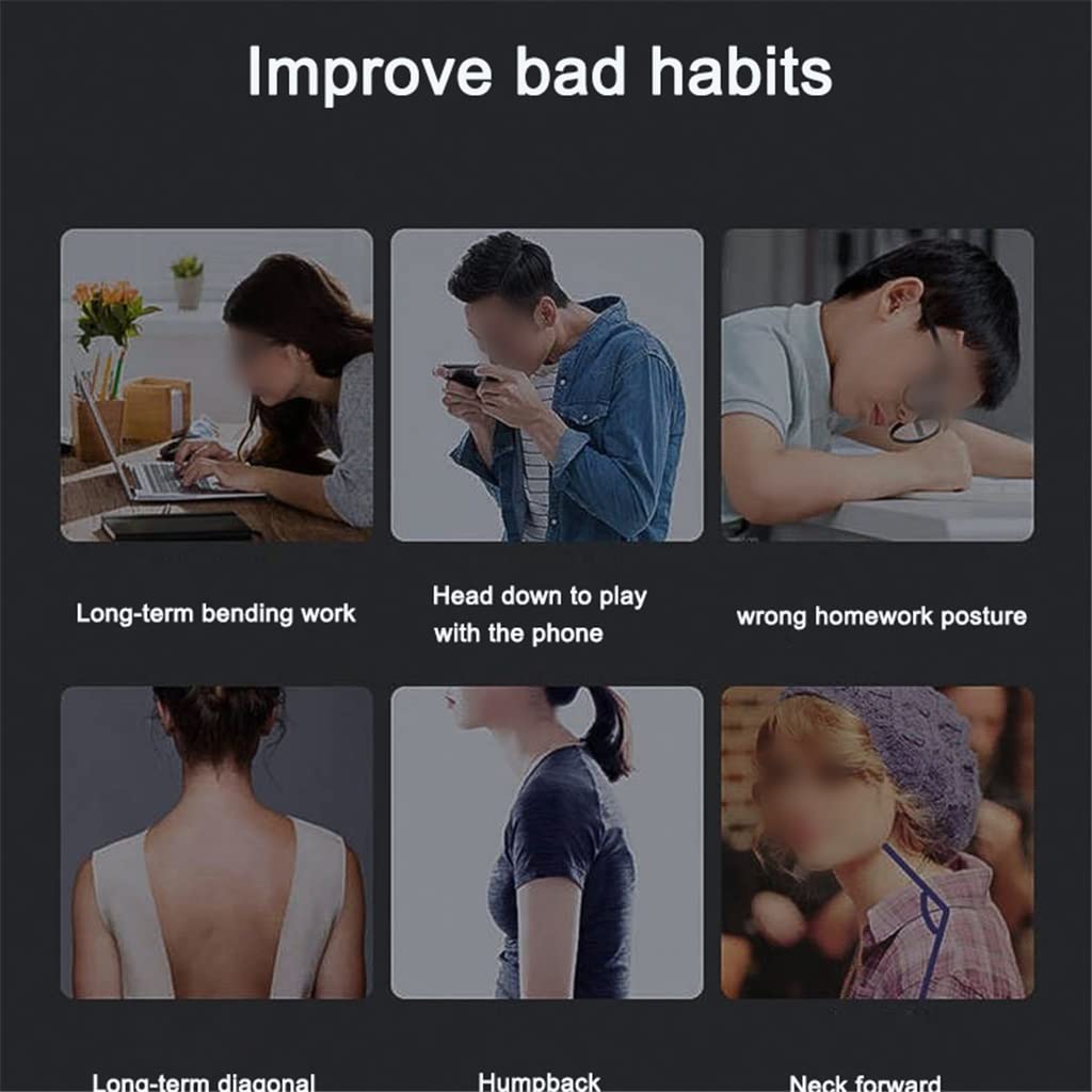 MVUYO Smart Posture Monitor with Vibration & Voice Alerts - Adjustable Back Support Brace