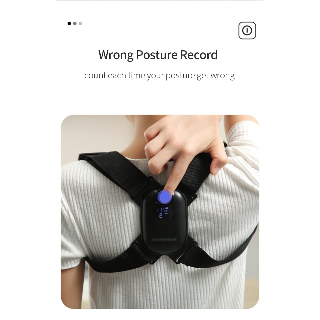 DCYMI Smart Angle-Sensing Posture Corrector - Hunchback & Clavicle Support with Adjustable Back Brace